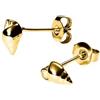 Purelei - Orecchini a perno Oceanside - Piccoli orecchini a conchiglia in acciaio inox in oro, argento o oro rosa - Gioielli da donna minimalisti con atmosfere marinare Aloha - 4 x 6,8 mm, 0,8 g