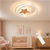 Hjldaeu Plafoniera Cameretta Bambini, 50CM Plafoniera Led Soffitto Dimmerabile con Telecomando, 42W 3000-6000K Lampade a Soffitto Cameretta per Soggiorno Camera da letto Camera dei Bambini