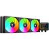 Mars Gaming ML-TWO360, Raffreddamento a Liquido AIO 600W TDP, 3x Ventola ARGB Infinity Mirror 12cm FDB, Nucleo in Rame e Alluminio, Pompa Opti-Chamber 4ª Generazione e Microcanali, Nero