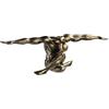 Casablanca modernes Design Casablance - Scultura decorativa di alta qualità Cliffhanger, 61 x 20 cm, finitura bronzo