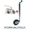 Fornautica RUOTINO SERVOTIMONE TELESCOPICO REGOLABILE CON SUPPORTO PER CARRELLO RIMORCHIO
