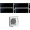 Mitsubishi CONDIZIONATORE MITSUBISHI QUADRI SPLIT KIRIGAMINE ZEN NERO 7000+7000+7000+18000 BTU WIFI INVERTER MXZ-4F72VF5 A++