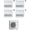Mitsubishi CONDIZIONATORE MITSUBISHI QUADRI SPLIT MFZ-KT A PAVIMENTO CONSOLE 9000+9000+12000+12000 BTU INVERTER MXZ-4F72VF5 A++