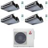 Mitsubishi CONDIZIONATORE MITSUBISHI CANALIZZABILE SEZ-MDA QUADRI SPLIT 9000+9000+12000+12000 BTU INVERTER MXZ-4F72VF5