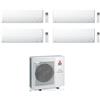 Mitsubishi CONDIZIONATORE MITSUBISHI QUADRI SPLIT MSZ-BT 7000+9000+9000+9000 BTU WIFI INVERTER MXZ-4F72VF5 A++