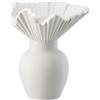 ROSENTHAL STUDIO-LINE VASO FALDA, STUDIO LINE BIANCO OPACO, S - h 10 x L 9 cm