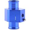 Qiilu Misuratore di temperatura dell'acqua, 28 mm Adattatore per sensore di temperatura tubo universale, tubo per guarnizione di temperatura dell'acqua per auto in metallo universale (blu)