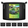 iPower Growth Bag - Vasetti di aerazione in tessuto, colore nero, 30 litri