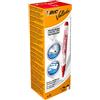 Bic Velleda - Marcatori tascabili cancellabili a secco con inchiostro liquido, confezione da 12, colore: Nero Scatola da 12 rosso