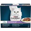 Gourmet Perle Duetti Terra e Mare carne e pesce cibo umido per gatti (85 g) 8 scatole (96 x 85 g)