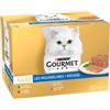 Gourmet Purina Gourmet Gold Mousse con coniglio, manzo, vitello e agnello cibo umido per gatti (85g) 1 scatola (24 x 85 g)