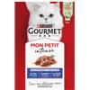 Gourmet Mon Petit Intense con tonno, salmone e trota cibo umido per gatti 8 x (6 x 50 g)