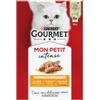Gourmet Mon Petit Intense con pollame cibo umido per gatti 8 x (6 x 50 g)