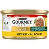 Gourmet Gold Straccetti con pollo cibo umido per gatti (85 g) 2 confezioni (48 x 85 g)