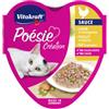 Vitakraft Poésie Création con pollo e verdure in salsa umido per gatti (15 x 85 g) Per confezione
