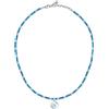 Clondo Collana Uomo Donna SSC Napoli in Acciaio Inossidabile - Prodotto Ufficiale Calcio - Gioiello con Logo SSCN - Idea Regalo Elegante per Tifosi Azzurri - Ragazzo e Ragazza