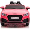 Auto Macchina Elettrica per Bambini 12V Audi TT RS Sedile Pelle con Telecomando