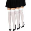 looksy Calze sopra il ginocchio da donna, altezza al ginocchio, tinta unita, per uniforme scolastica, cosplay, 60 den, Mix - 3 paia, Taglia unica