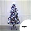 Wisdom Albero di Natale luminoso 180cm con pigne e casette luminose Bianco Freddo Wisdom