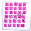 30 Pezzi Naturale Mogok Rosa Rubino Quadrato 5.90 MM Certificato Perfetto Loose