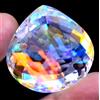 Naturale Mystic Quarzo Pera 130.10 KT Arcobaleno Colore Perfetto Certificato