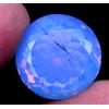 Naturale Blu Fiordaliso Opale Australiano 25.80 KT Rotondo Certificato Sfuso