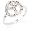 AMEN Anello in argento 925 con zirconi