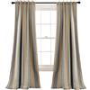 Lush Decor Julia Stripe Coppia di Tende oscuranti per Finestra, Poliestere, Grigio, W 52 x L 84 (1 Panels)