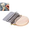 Hapivida Mini telaio rammendo, strumento intreccio portatile per tessitura, macchina maglieria veloce, 14 hooks acciaio inossidabile, per riparazione vestiti, cappelli, borse, jeans, calzini, arti manuali