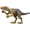 Jurassic World Mattel jurassic world la rinascita - herrerasaurus attacco fatale, dinoasuro snodato con azione a colpo singolo inclusa, design ispirato al film