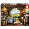 Educa - Puzzle da 1000 pezzi per adulti | Canes et Vinum | Dimensioni: 68 x 48 cm | Da 14 anni (20292)