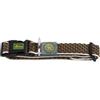 Hunter Collare per Cani Regolabile Hilo Vario Marrone Riflettente, s-m
