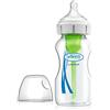 Dr. Brown's Natural Flow Opzioni anti-coliche + biberon a collo largo, 270 ml, con tettarella di livello 1, confezione da 1