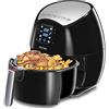 MPM MFR-06 Friggitrice ad Aria, senza Olio, 4.5L, Digital Touch Screen, Airfryer con 8 Programmi Preimpostate, Timer 30 min, Temperatura Regolabile, Cucina Sana, BPA Free, 1500W