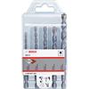 Bosch Professional Set di 5 Punte da Calcestruzzo HEX-5 (per Calcestruzzo, Ø 4/5/6/8/10 mm, Accessori Perforatrice a Percussione)