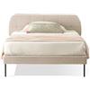 EVERGREENWEB MATERASSI & BEDS EVERGREENWEB Letto una Piazza e mezzo 120x200 cm| Letto a doghe in doghe in legno e testata trapuntata stondata | Facile da montare| Colore Beige | Mod. Madrid