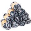 Coopay 10 Gomitolo di Lana per Uncinetto, 450g, Filato per Uncinetto Morbido Multicolore, Filato per Maglieria, Lana Gomitoli per Vestiti per Neonati, Sciarpe, Calzini - Nero Grigio Blu