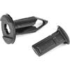 aqxreight Fermi Push Paraurti Auto 100Pcs - Fermagli Plastica Nera per, Compatibili con, Porte e Bumper - Alta Resistenza, Facile Installazione, Multi-Uso per Auto, Moto e Camion