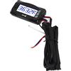 Akozon Termometro per Moto Digitale 4 in 1 Metro con Candela per Testata Moto Temperatura Tensione Tempo RPM DC12V (14mm)