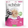 SCHESIR GATTO COMPLEMENTARE POLLO E PROSCIUTTO IN GELATINA DA 70 GR IN BUSTA | 70G