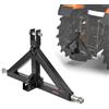 VEVOR Ricevitore a 3 Punti con Ricevitore da 50,8 mm, Attacco Rapido a 3 Punti, Capacità di 1360,7 kg, Adattatore per Barra di Traino per Trattori per Impieghi Gravosi, Compatibile con Kubota