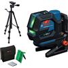Bosch Professional Laser combinato GCL 12V-50-22 CG (raggio d'azione fino a 50 m con ricevitore, Dual Power, Levelling Remote, attacco RM 20, adattatore, 4 x LR6 da 1,5 V (AA), custodia, BT 150)