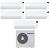 Samsung CONDIZIONATORE SAMSUNG PENTA SPLIT CEBU S2 9000+9000+9000+12000+18000 BTU WIFI INVERTER AJ100TXJ5KG/EU A++