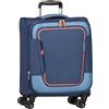 American Tourister Pulsonic - Spinner S, bagagli a mano espandibile, 55 cm, 40,5/43,5 L, blu (Combat Navy)