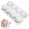 XiaoShenLu Stampo per torta in mousse in silicone, mousse per dolci da forno Stampo per sapone al cioccolato fai-da-te, 8 fori cactus