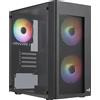 Aerocool Case Aerocool Hexform Mini Tower micro ATX [AEROPGS-HEXFORM-GBK2]