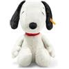Steiff Peluche Snoopy, dolce animale di stoffa per bambini, bambine e neonati da 0 mesi, Friends, pupazzo di 30 cm, bianco, 024702