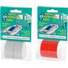 PSP Marine Tapes Nastro adesivo riflettente rosso (2 rotoli da 25 mm x 2,5 m) - 1 PZ - 33.110.0