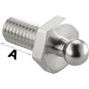Schaeffertec Bottone maschio Loxx Inox vite + dado - 100 PZ - 10.442.10 - 1044210