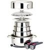 Magma Europe Set pentole impilabili inox - 1 PZ - 48.700.01 - 4870001